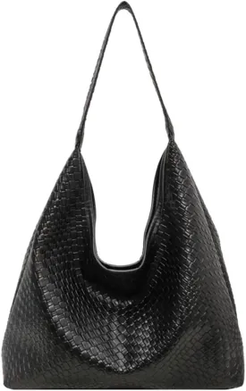 2025 Woven Tote Bag for Women, Fashion Shoulder Hobo Bags, Leather Woven Beach Bag, Work Purses for Women