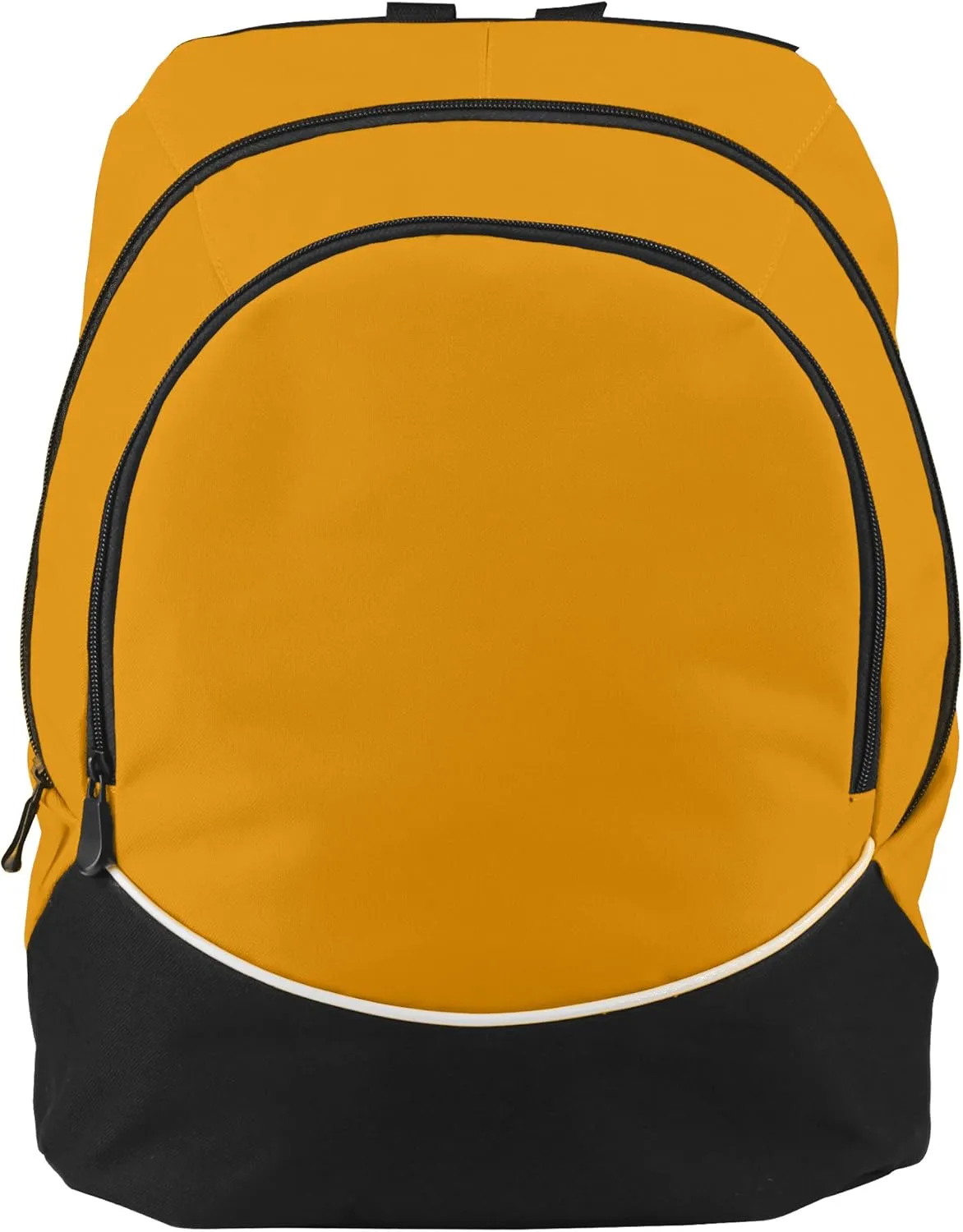 Augusta Sportswear Large Tri-Color Backpack, One Size, Gold/Black/White