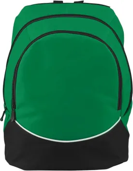 Augusta Sportswear Large Tri-Color Backpack, One Size, Kelly/Black/White