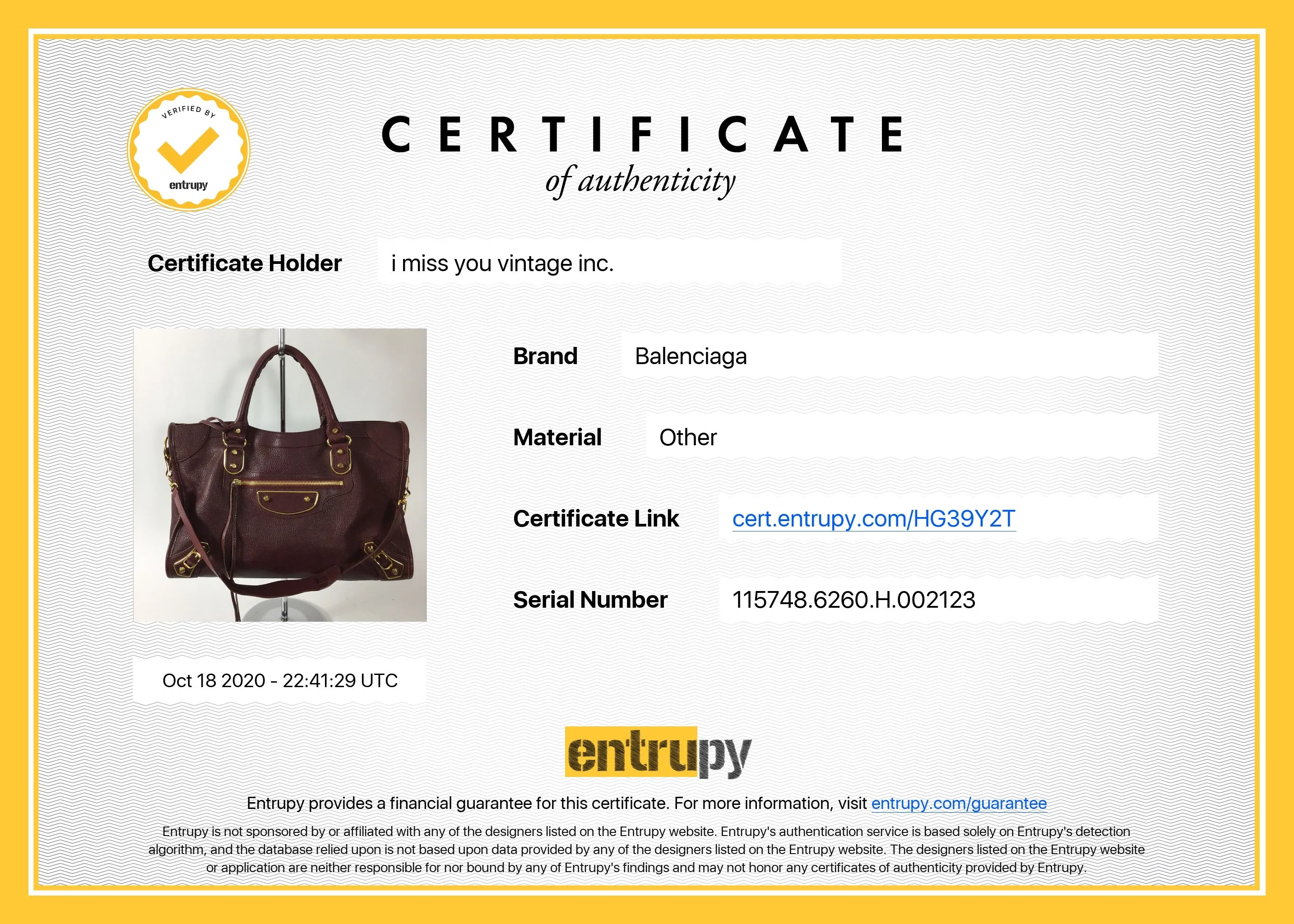 Balenciaga Burgundy Metallic Edge City Medium Bag
