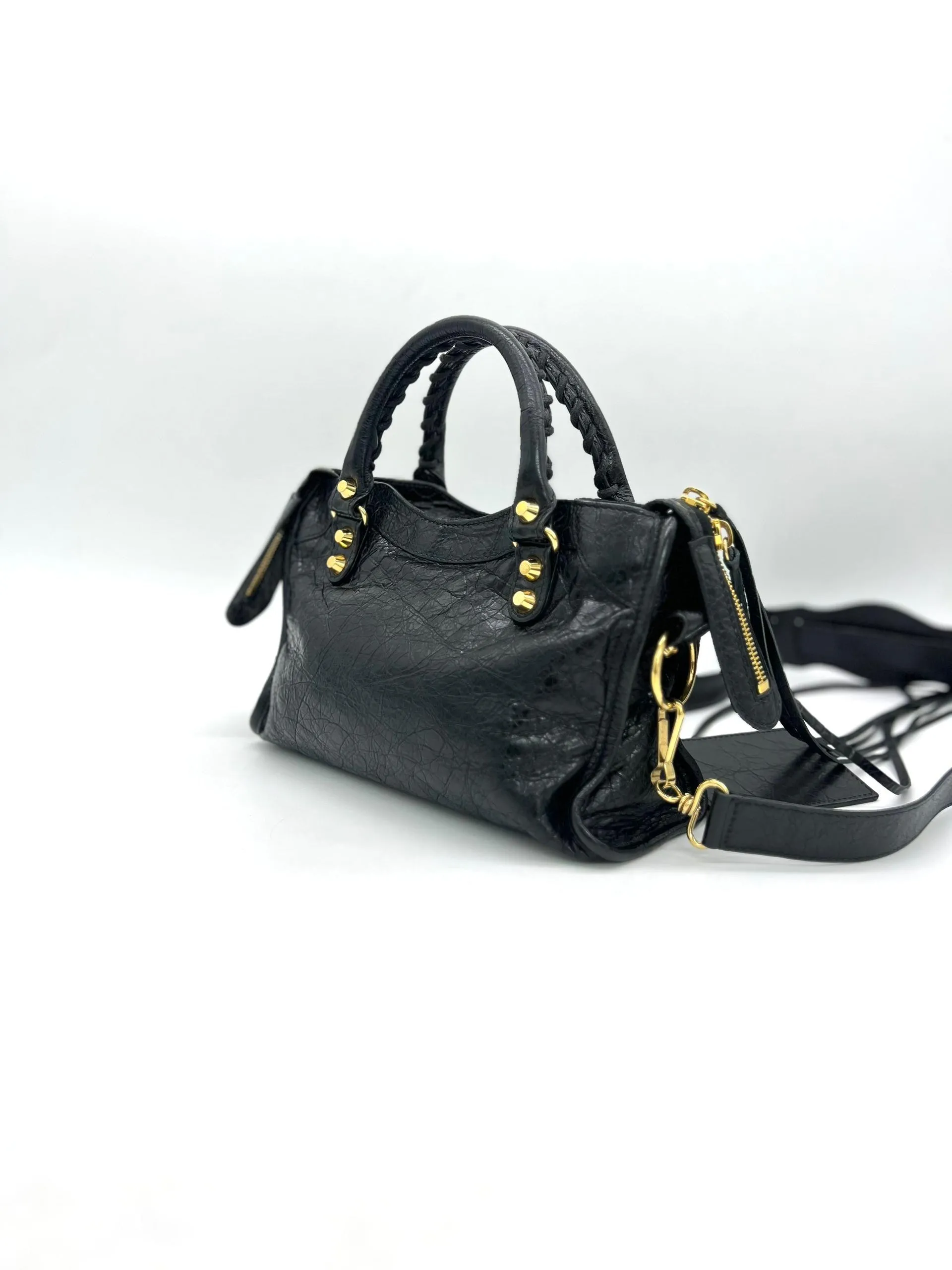 BALENCIAGA
Classic City Mini Leather 2-Way Handbag Black