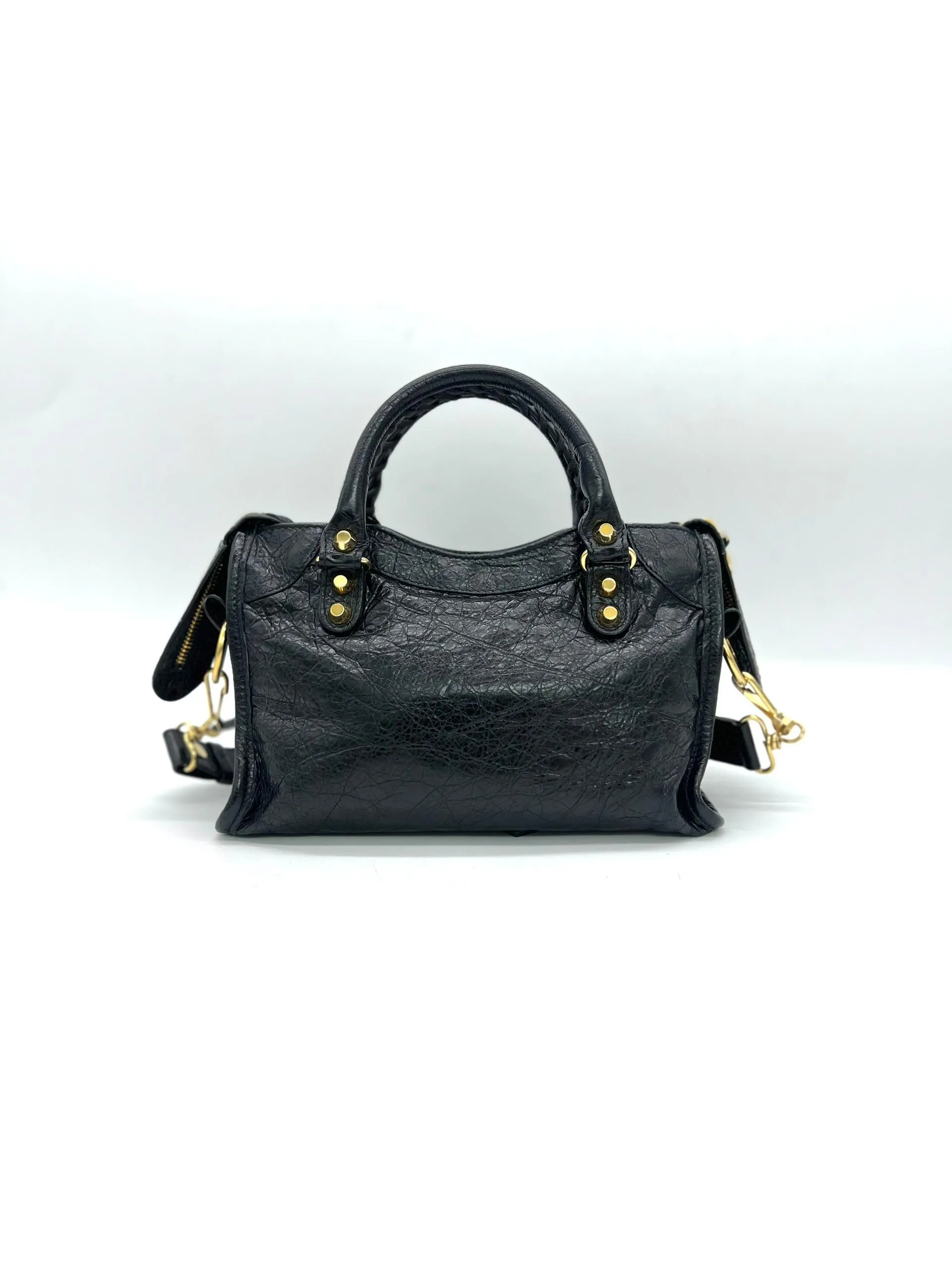 BALENCIAGA
Classic City Mini Leather 2-Way Handbag Black