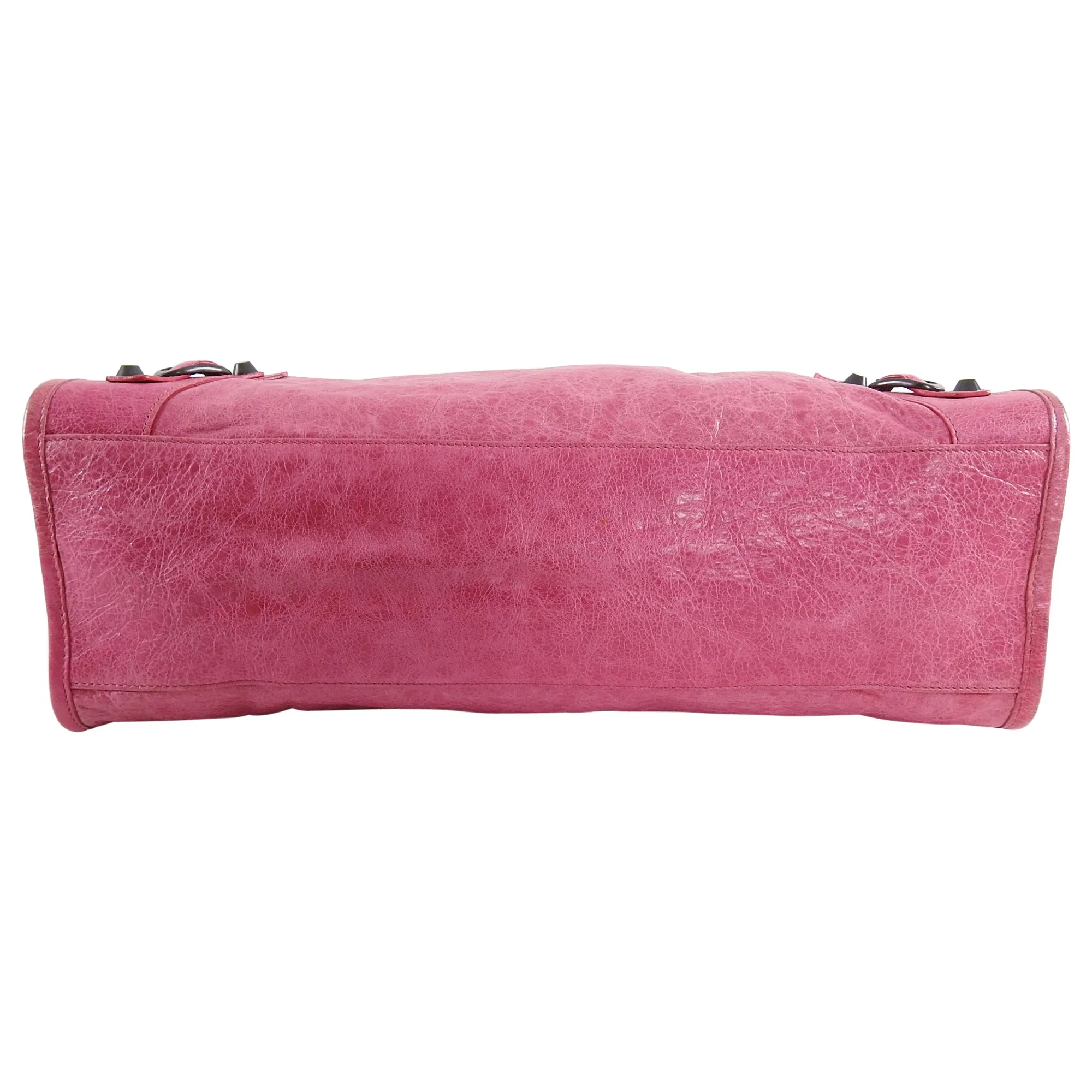 Balenciaga Pink Classic Motocross City Bag