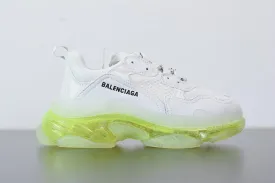 BALENCIAGA TRIPLE S '' WHITE/ GREEN FLUO "
