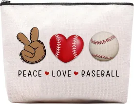 Baseball Cosmetic Bag for Women, Coach Gifts, Birthday & Team Gifts for Baseball Lovers