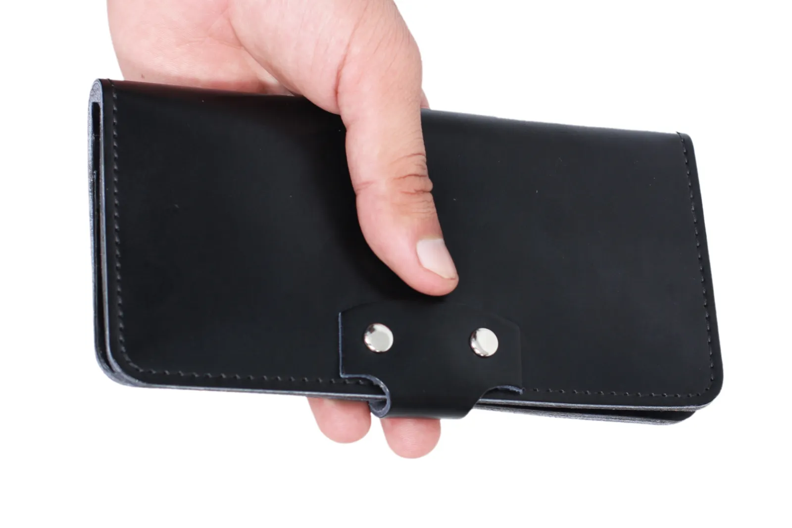 Bi-fold Leather Long Wallet
