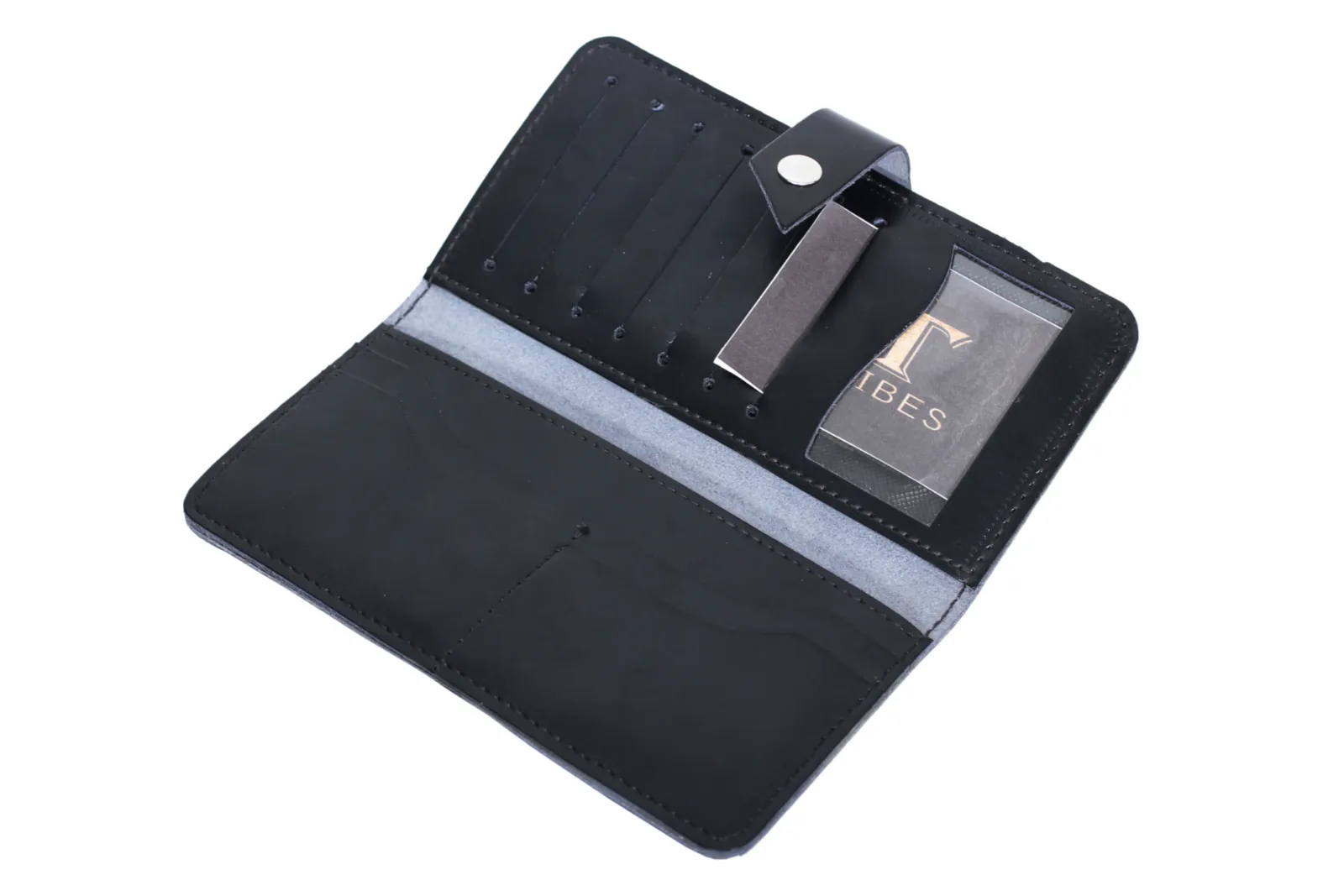 Bi-fold Leather Long Wallet