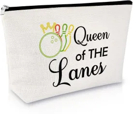 Bowling Gift Bowling Lover Gifts for Women Makeup Bag Bowling Team Gifts Bowling Club Gift for Bowling Player Bowlers Bowling Cosmetic Bag Birthday Christmas Gift for Friends Coach Travel Pouch