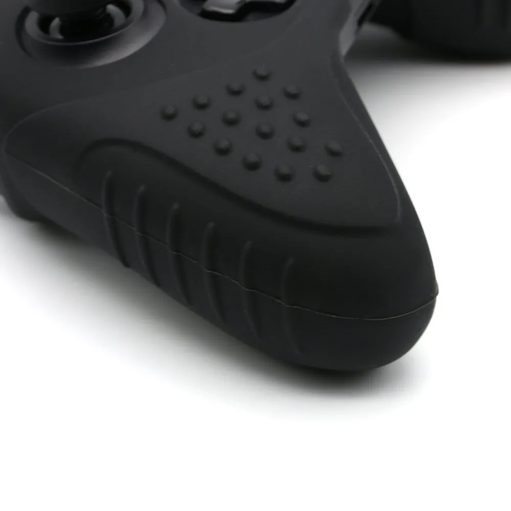 CHINFAI Xbox One S/X Controller Grip Skin Anti-Slip Silicone Protective Cover Case for Xbox 1 Controller with 4 Set Thumbstick Caps (Black)