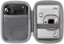 co2CREA Hard Travel Case Replacement for Fujifilm Instax Mini Liplay Hybrid Instant Camera (White Case)