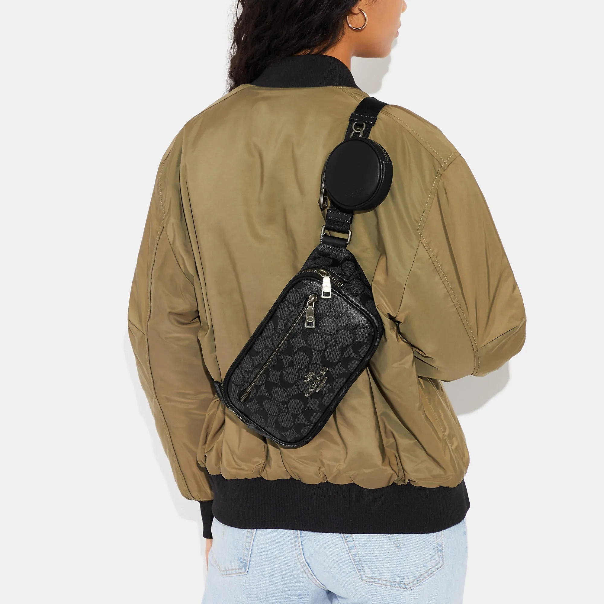 Coach Outlet Elias Belt Bag In Signature Canvas