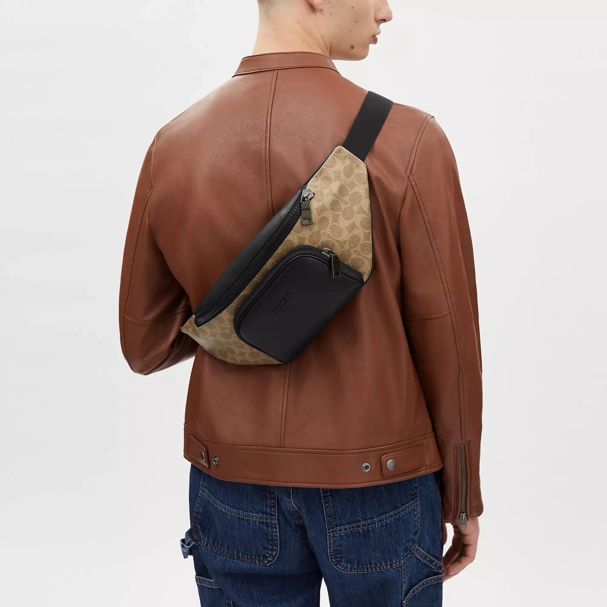 Coach Outlet Racer Belt Bag In Signature