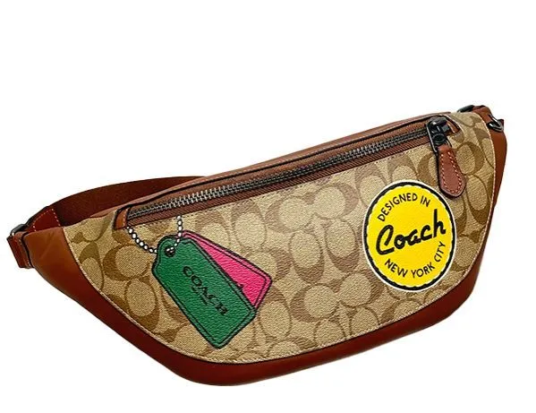 Coach Signature Trompe Loei Print Warren Belt Bag CH231