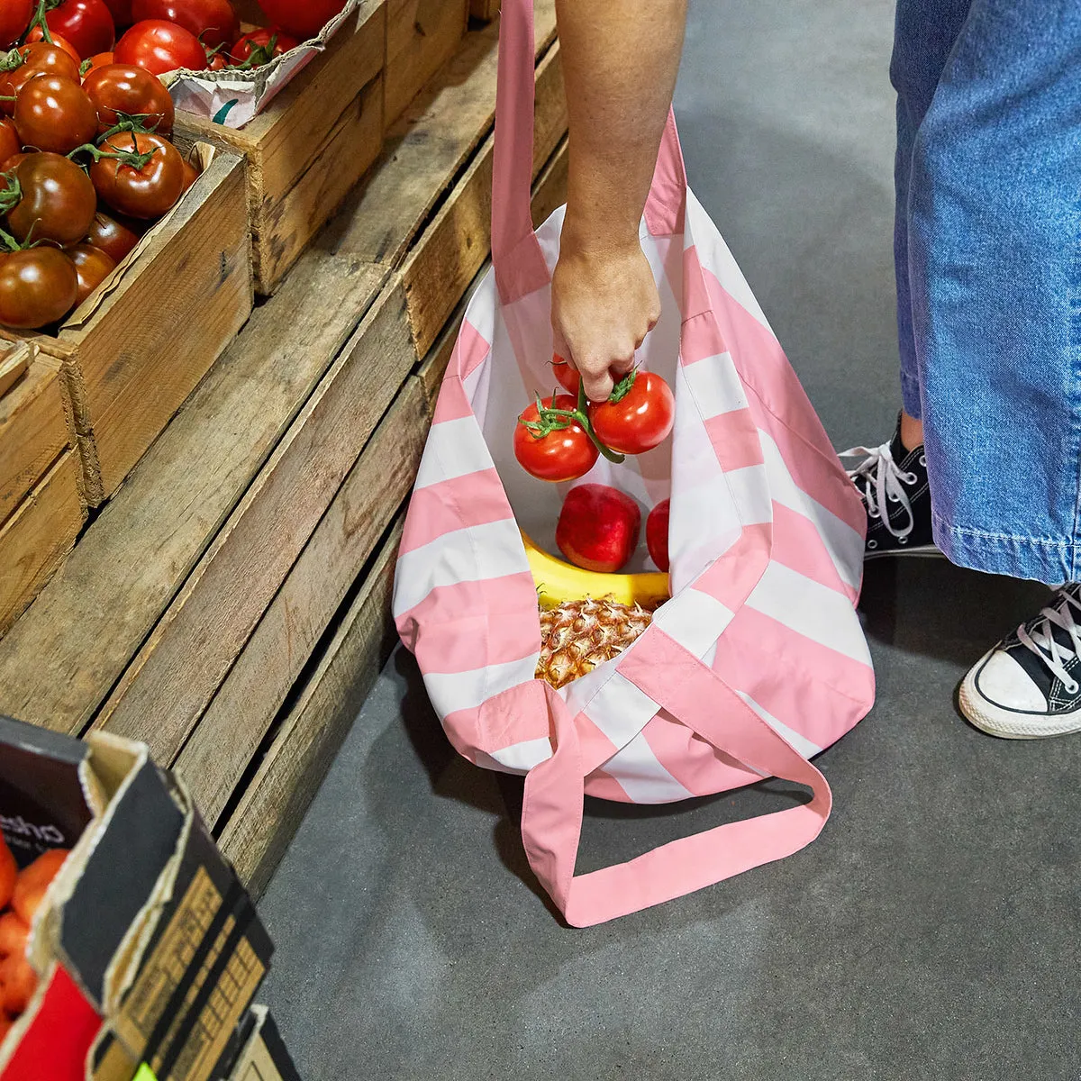 Dock & Bay Foldaway Tote Bags - Malibu Pink
