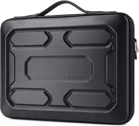 DOMISO 17 inch Laptop Sleeve with Handle Shockproof Computer Bag Waterproof EVA Protective Carrying Case for 17.3" MSI GS73VR Stealth Pro/HP Envy 17/LG Gram 17"/ROG Strix GL702VS, Black