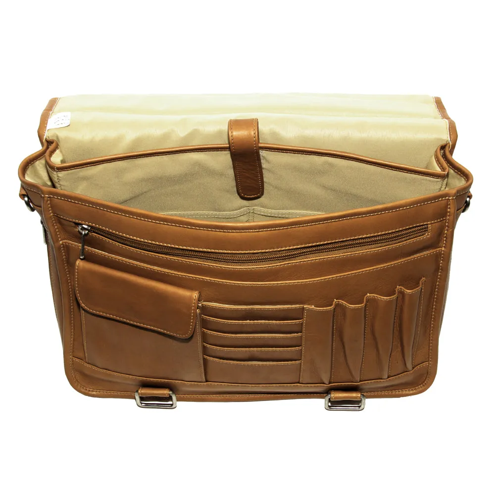 DOUBLE LOOP EXPANDABLE LAPTOP BRIEFCASE