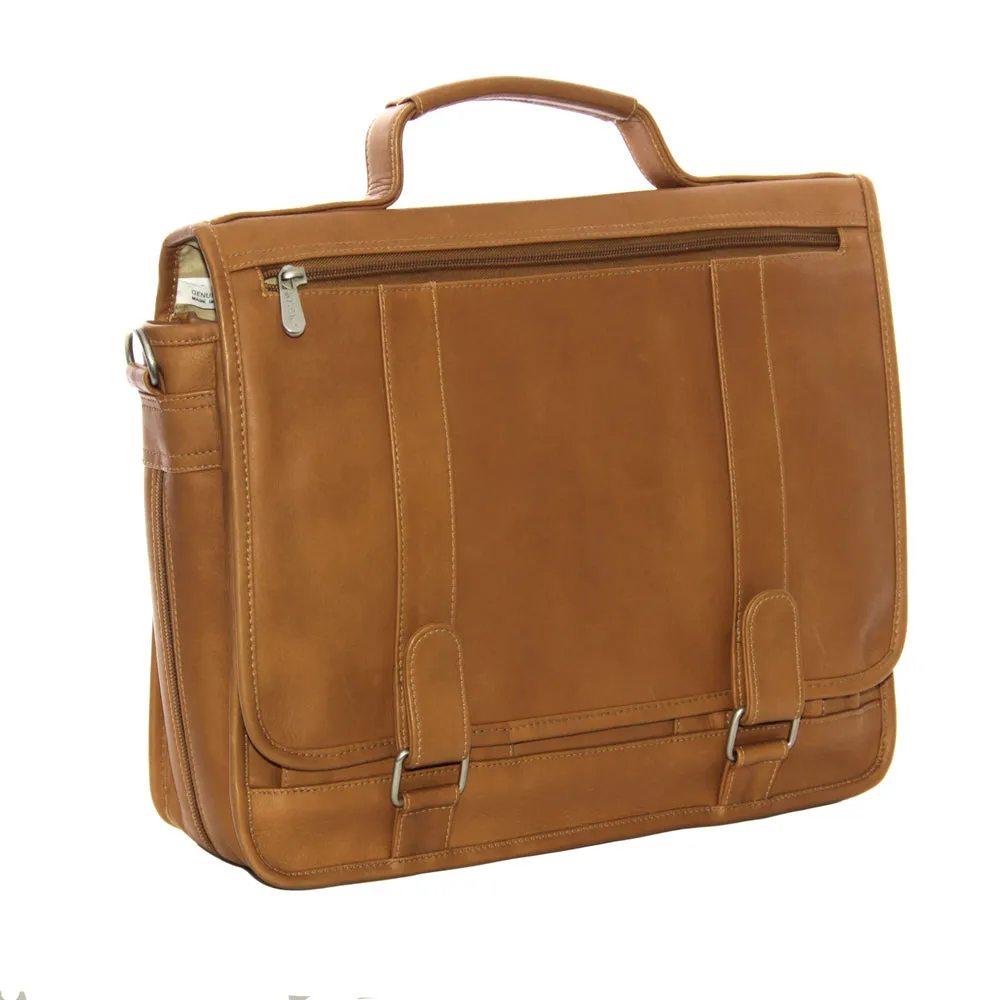 DOUBLE LOOP EXPANDABLE LAPTOP BRIEFCASE