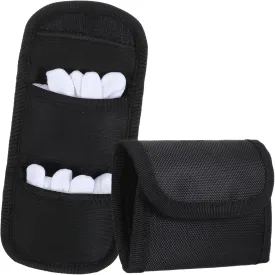 Duty Belt Glove Pouch,Durable Glove Pouch for Duty Belts with Double Pockets,Black 1680D EVA Gloves Holder for Dutys Belts,Ideal for Police,Firefighter,EMS,EMT,First Responders