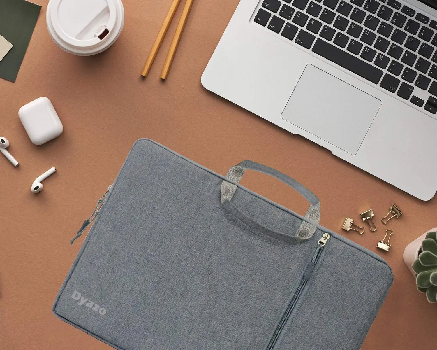 Dyazo slim 15" to 15.6 Inch Laptop Sleeve, Laptop cover Case with handle & Accessories pocket Universal compatible for Dell, HP, Lenovo, Asus and all other Notebook etc. (Grey)