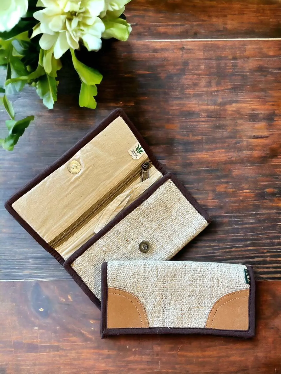 Eco-friendly Natural Vegan Hemp Wallet
