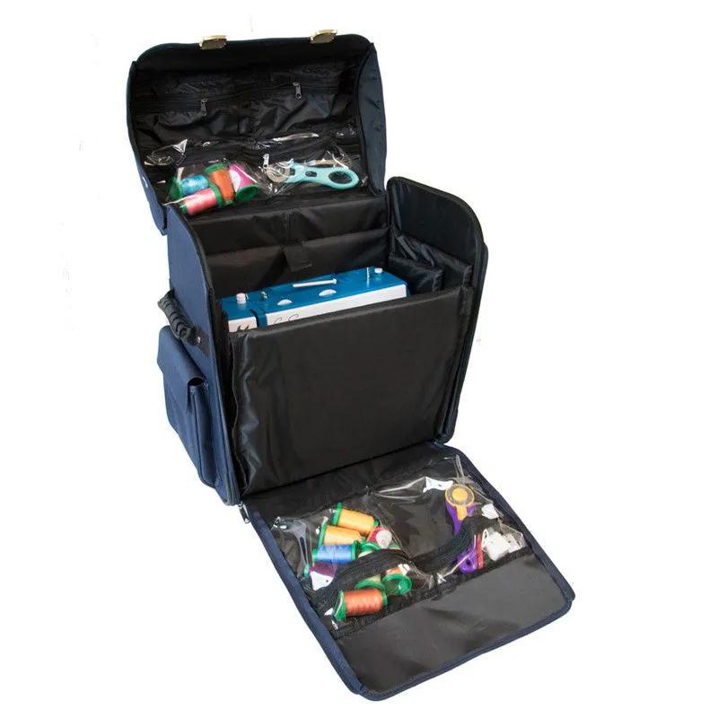EverSewn Machine Rolling Tote - Navy