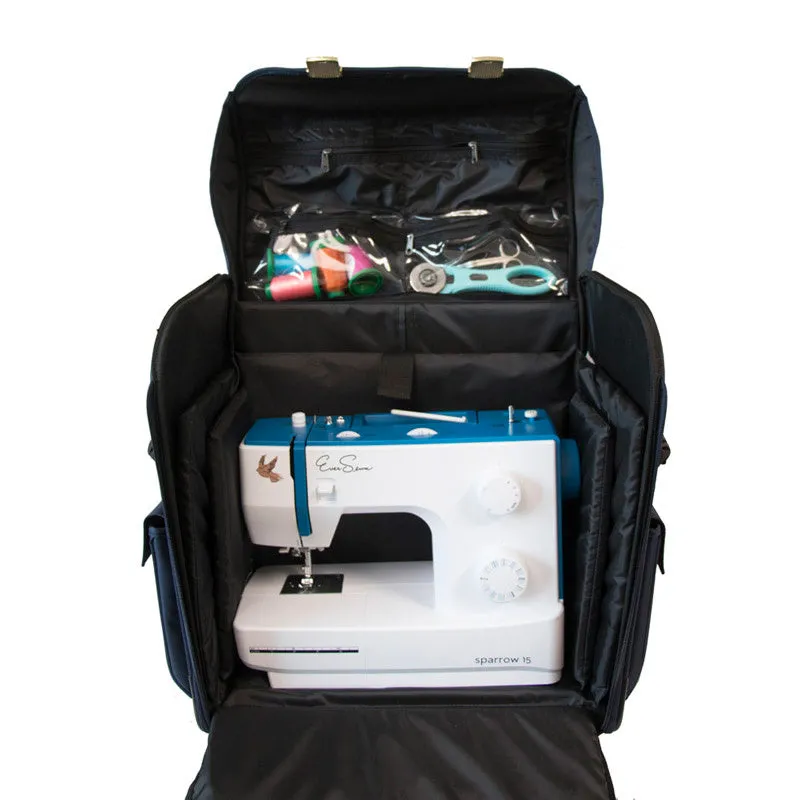 EverSewn Machine Rolling Tote - Navy