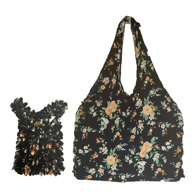 Expand Shoulder Reusable Foldable Tote Bag