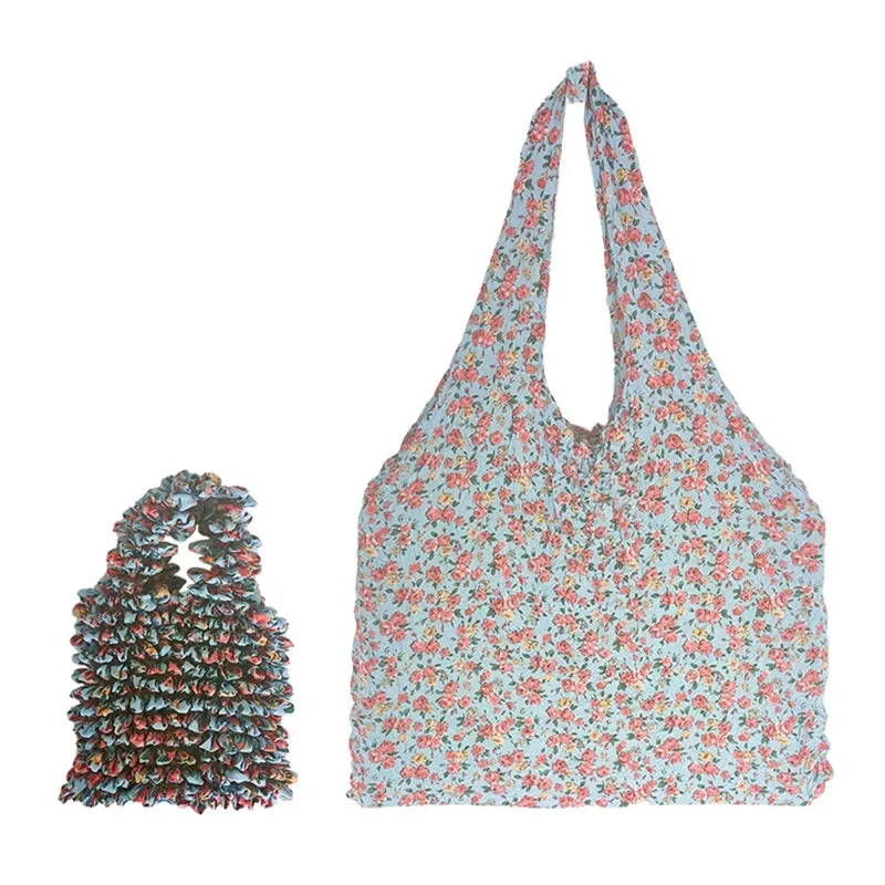 Expand Shoulder Reusable Foldable Tote Bag