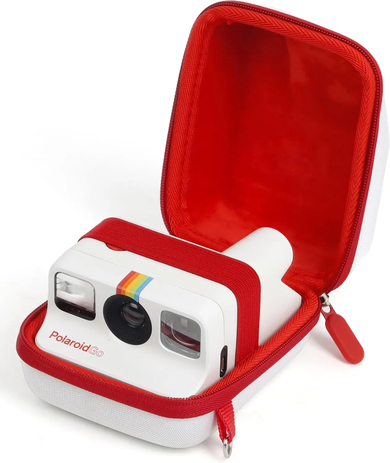 Hard Travel Case Compatible with Polaroid Now Instant Camera - Polaroid NOW/NOW /ONE STEP2 Instant Camera Storage Case with Adjustable Shoulder Strap - White