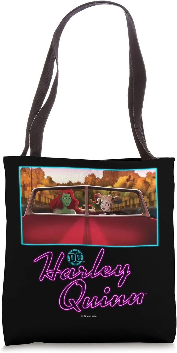 Harley Quinn Escapes With The Bride, Poison Ivy Tote Bag