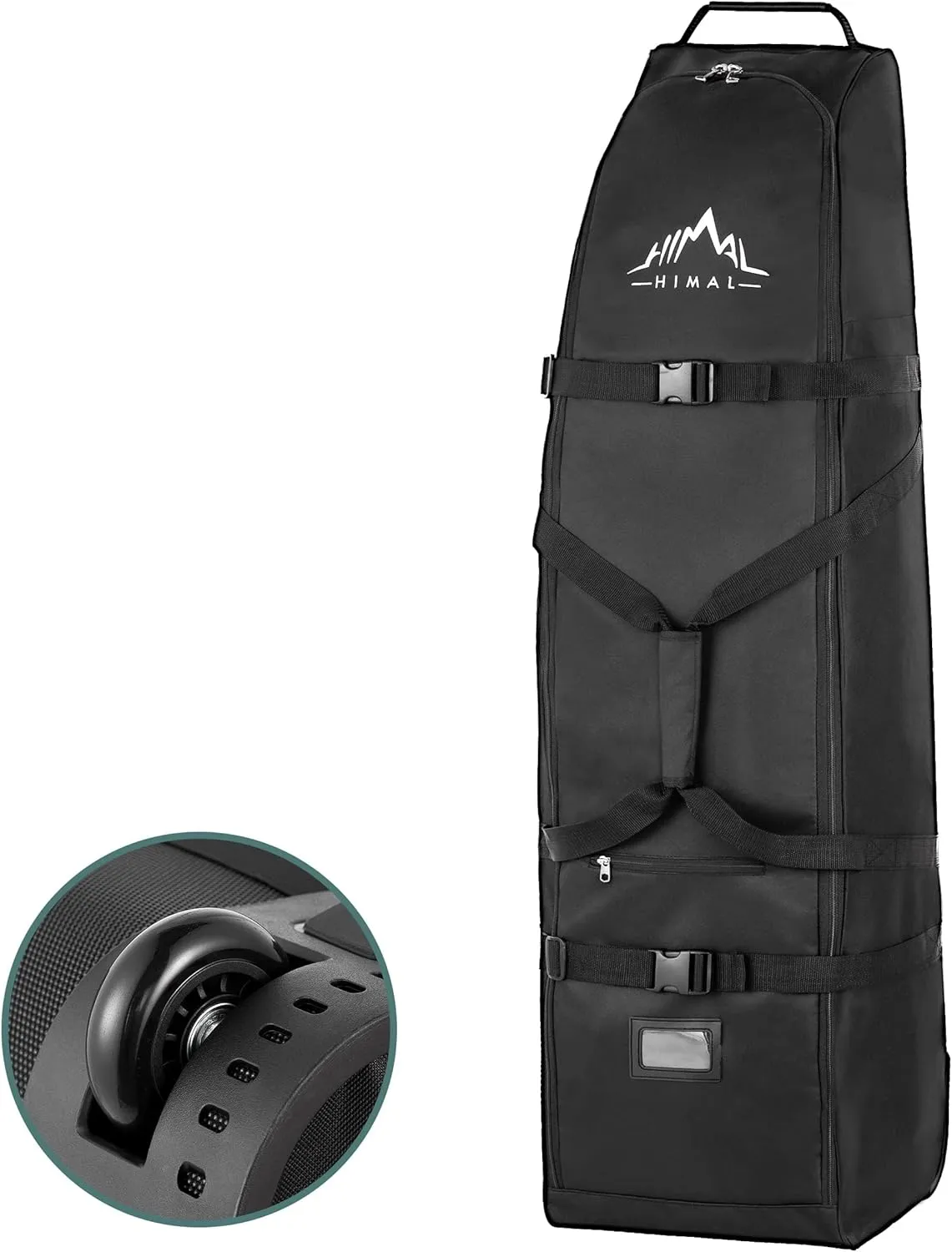 Himal Outdoors Soft-Sided Golf Travel Bag with Wheels - Heavy Duty 600D Polyester Oxford Wear-Resistant, Excellent Zipper Universal Size
