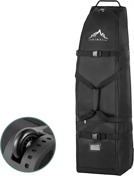Himal Outdoors Soft-Sided Golf Travel Bag with Wheels - Heavy Duty 600D Polyester Oxford Wear-Resistant, Excellent Zipper Universal Size