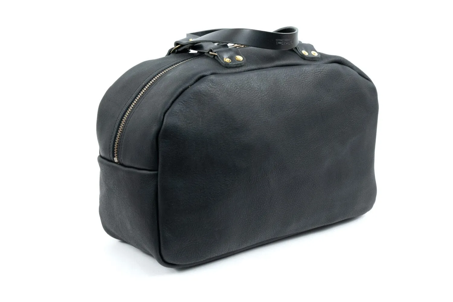 HOFFMAN LEATHER WEEKENDER DUFFLE BAG