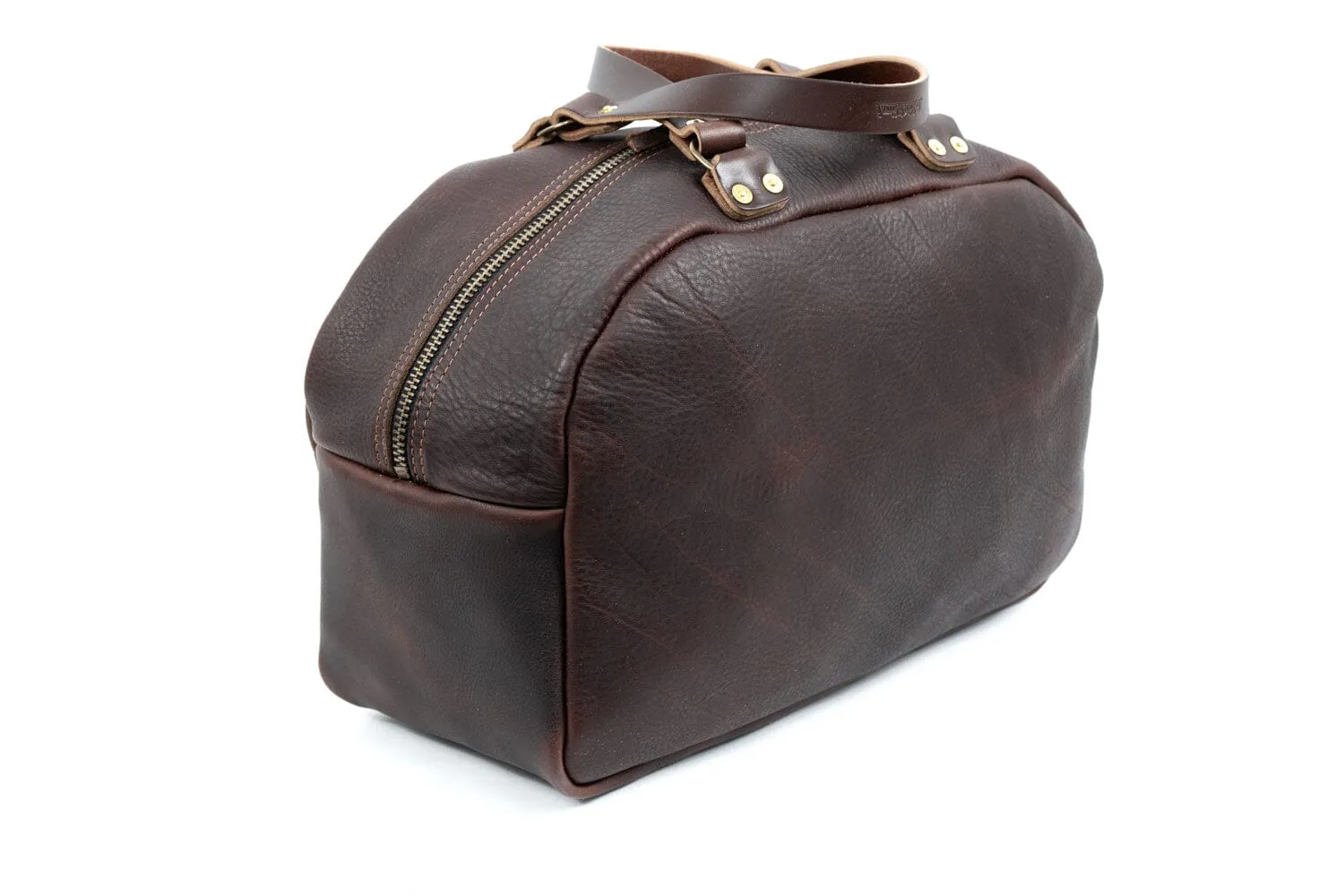 HOFFMAN LEATHER WEEKENDER DUFFLE BAG