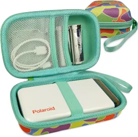 JCHPINE Hard Carrying Case for Polaroid Hi-Print 9046 Bluetooth Connected 2x3 Pocket Photo Printer, Travel Case Storage for Hi-Print and 2x3 Paper Cartridge (Multicolor)