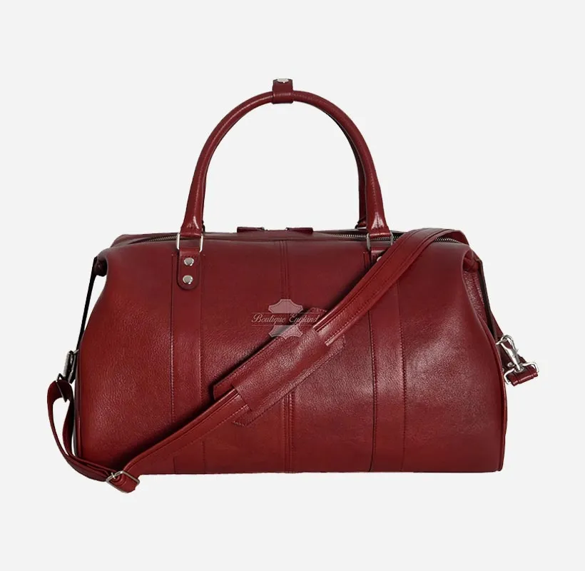 Leather Weekend Holdall Bag