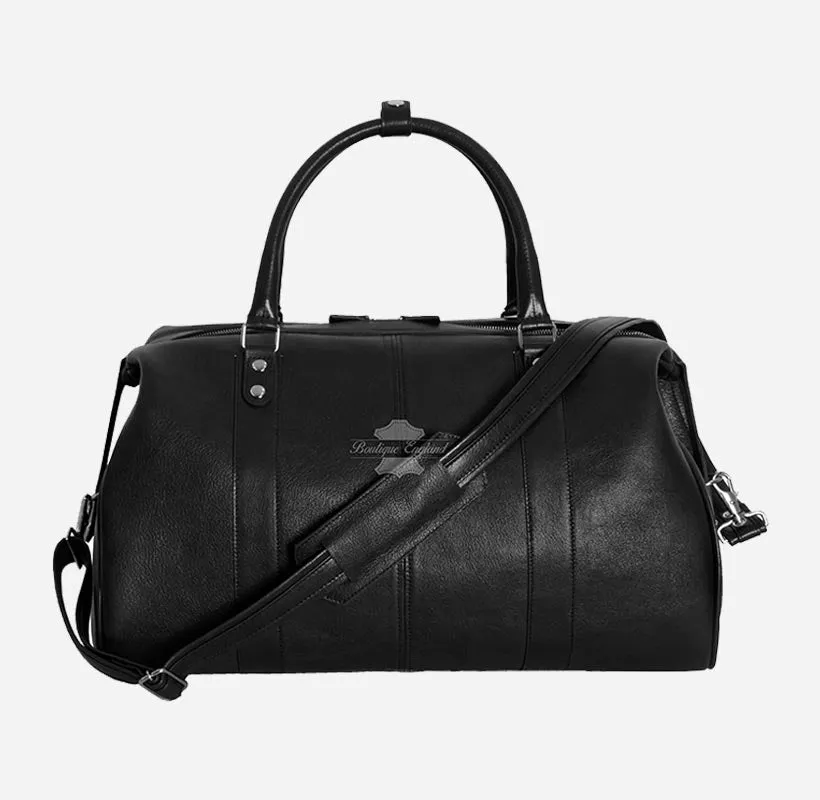 Leather Weekend Holdall Bag
