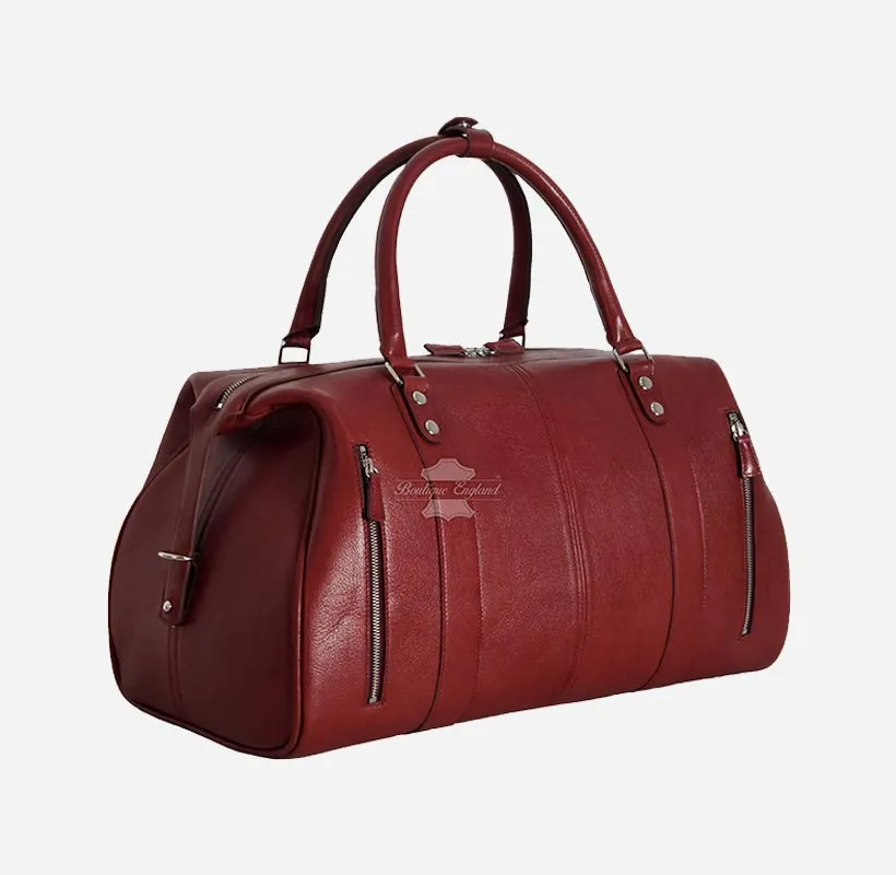 Leather Weekend Holdall Bag