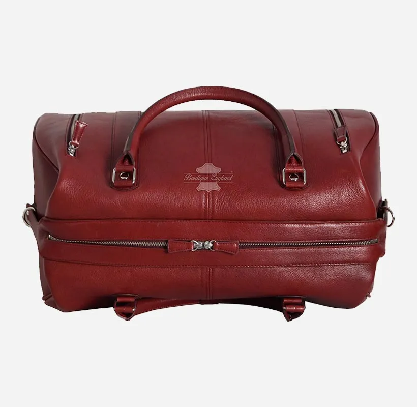 Leather Weekend Holdall Bag