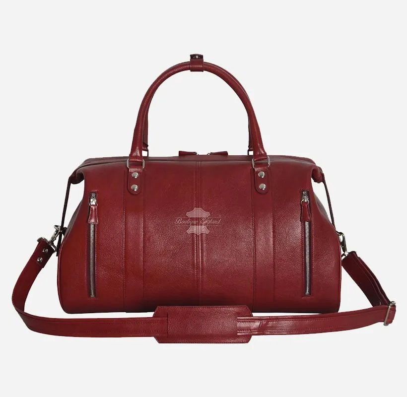Leather Weekend Holdall Bag