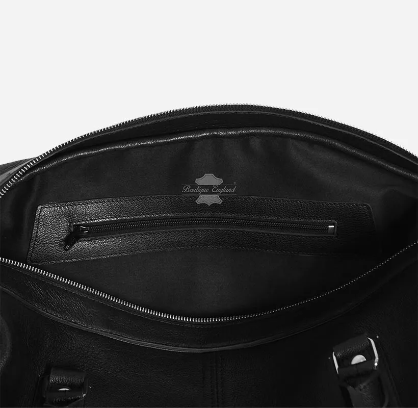 Leather Weekend Holdall Bag