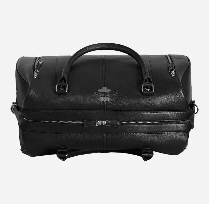 Leather Weekend Holdall Bag