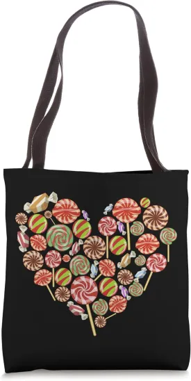 Lollipop Heart Candy Tote Bag