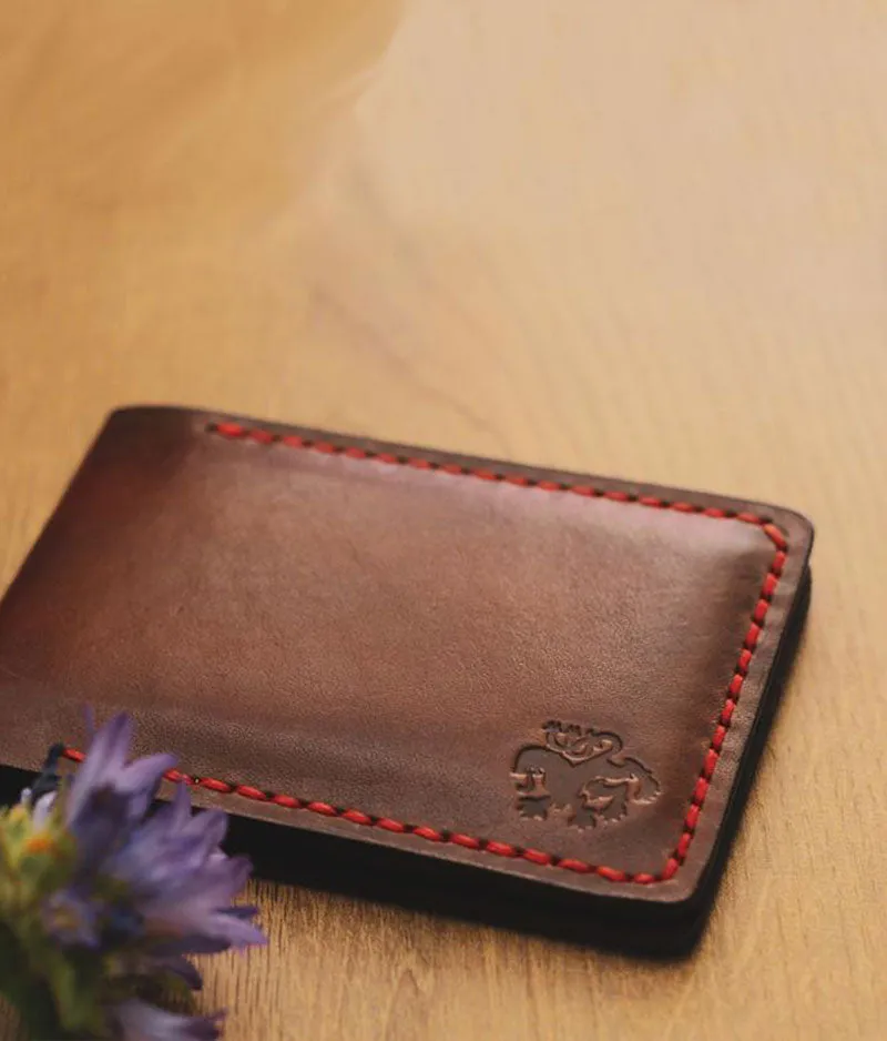 Mens Leather Credit Card Wallet - Tradesman