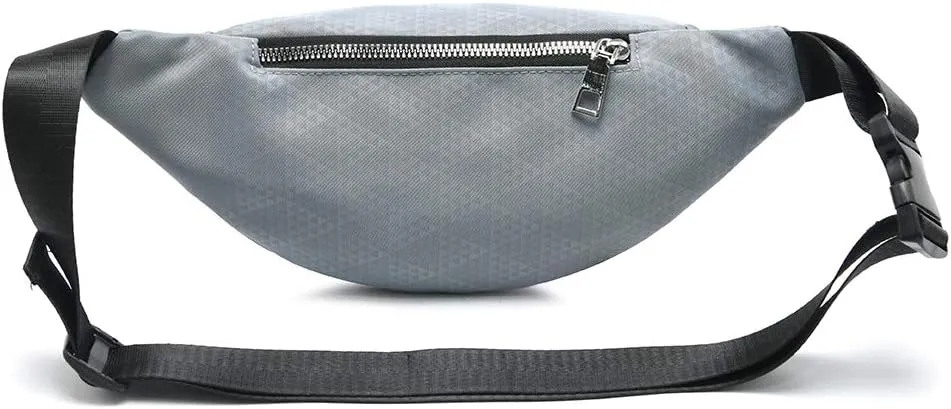 MOCE Waist Bag Fanny Pack for Men & Women Fashion Water Resistant Hip Bum Bag with Adjustable Belt for Travel Hiking Running Outdoor Sports.(Gray01)