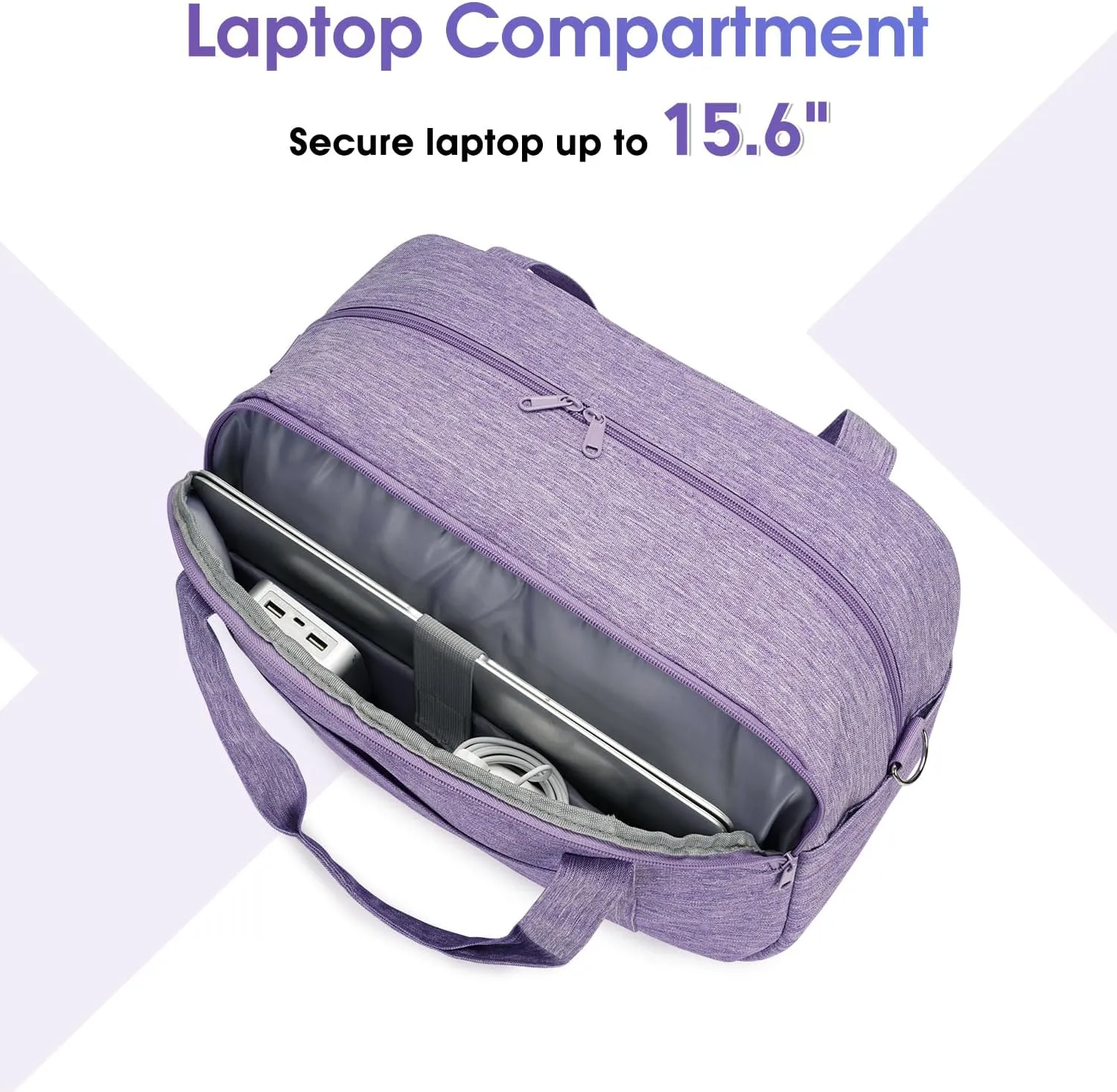 Narwey 18" Carry on Bag with Laptop Compartment 15.6 Inch Travel Duffel Bag for Spirit Airlines Personal Item Bag Overnight Weekender Bag with Wet Pocket for Women and Men (Purple)