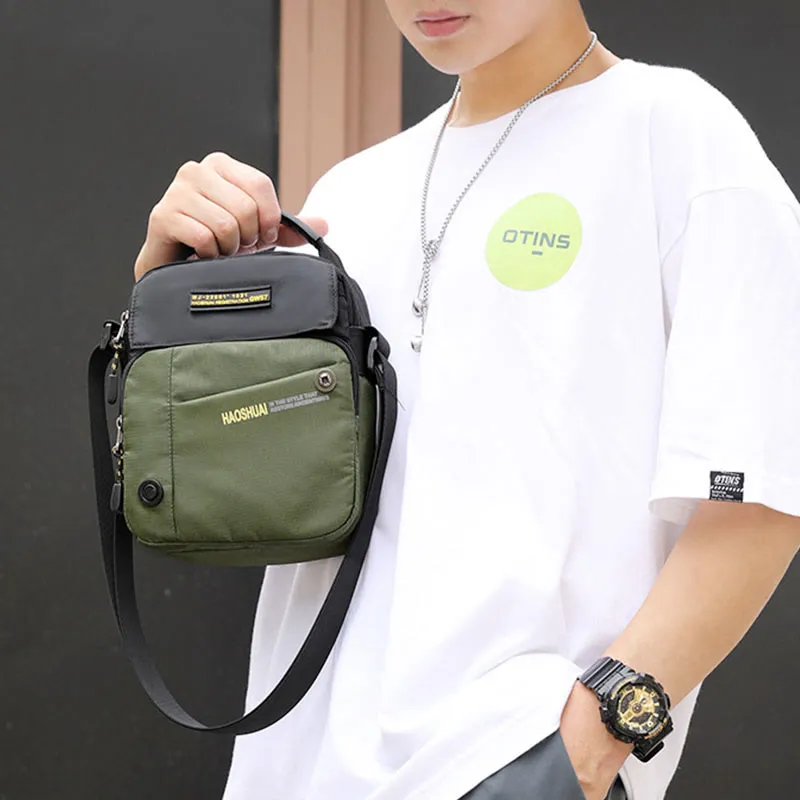 Often Casual Shoulder Bag Travel Bag Men's Messenger Bag Commuting Waterproof Nylon Bag