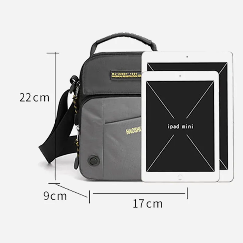 Often Casual Shoulder Bag Travel Bag Men's Messenger Bag Commuting Waterproof Nylon Bag