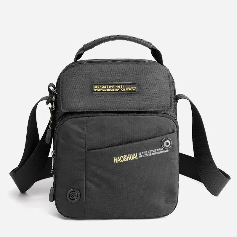 Often Casual Shoulder Bag Travel Bag Men's Messenger Bag Commuting Waterproof Nylon Bag