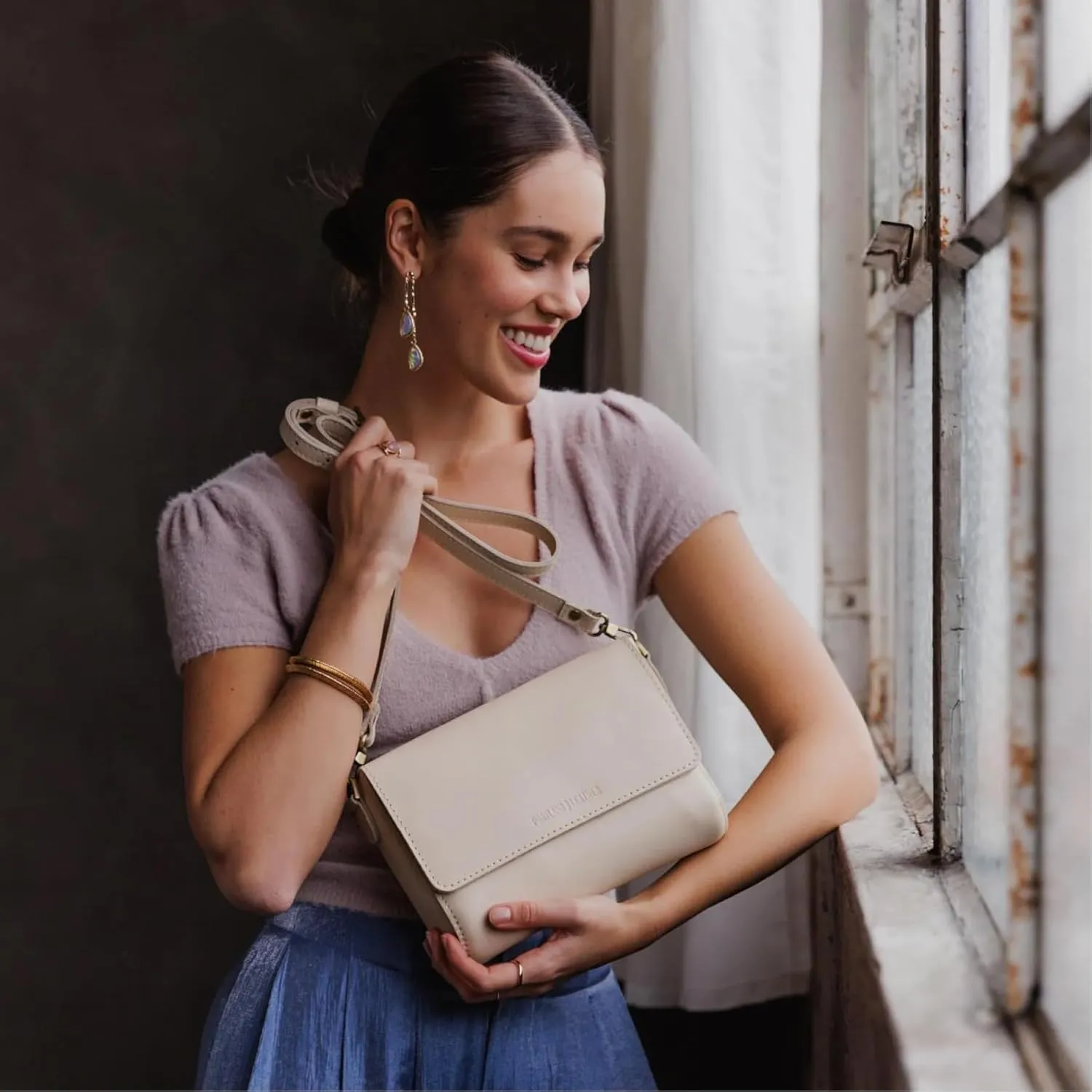 Portland Leather Goods Metro Crossbody Bag for Women  Handmade from the Finest Full-Grain Hides